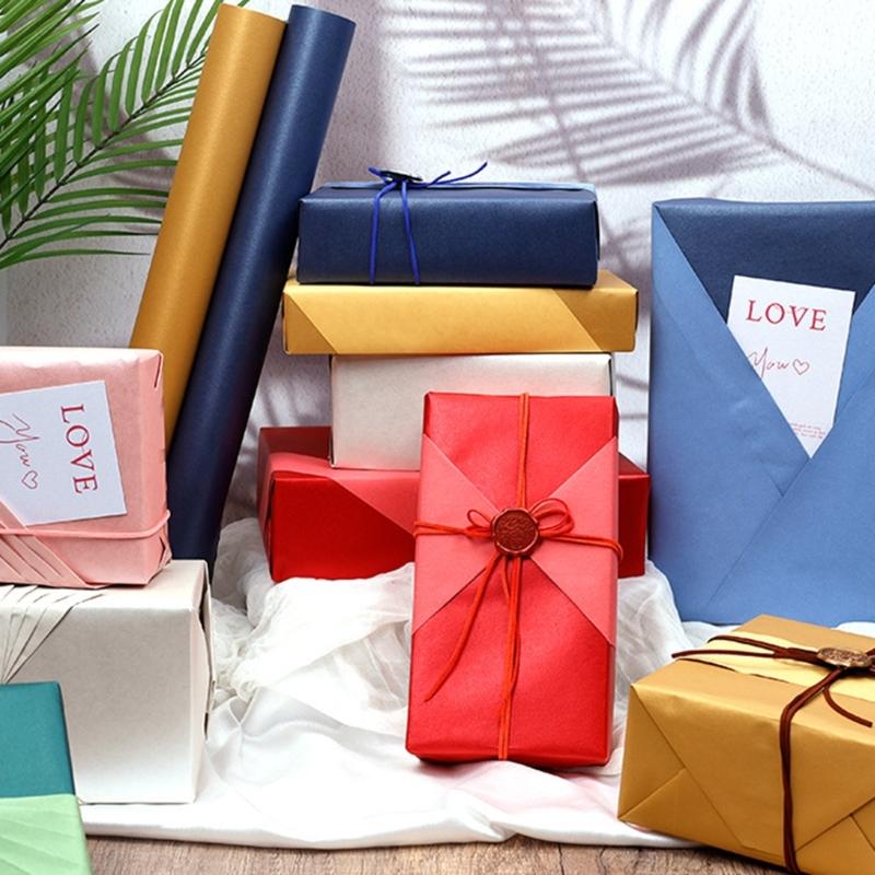 Thick Matte Wrapping Paper Durable Recyclable for Gift Wrapping 43x300 cm Large Size for Parties and Birthdays