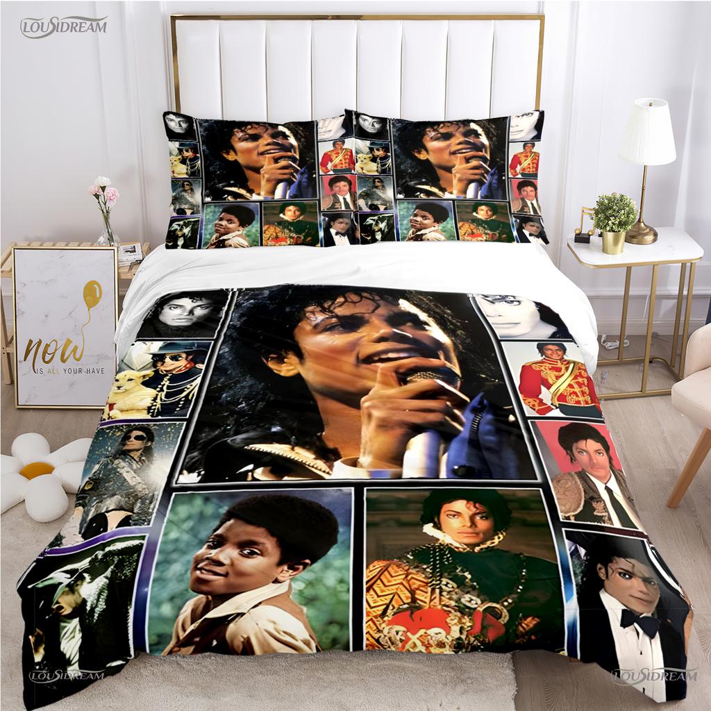 Comforter Casal Michael J-Jackson All Season Comforter Bedding Set Soft And S Single/Double/Queen/King