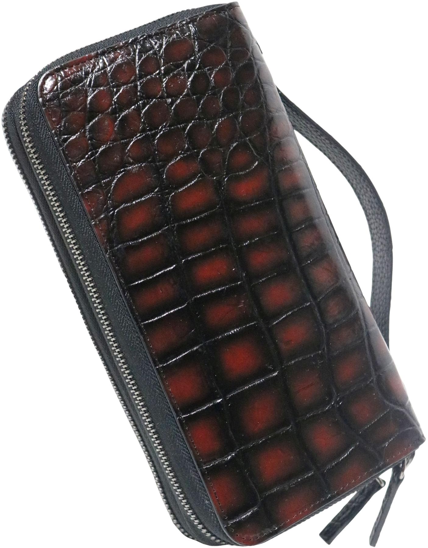 

Коричневий крокодиловий інтегрований гаманець Довгий гаманець Справжній крокодиловий довгий гаманець з натуральної шкіри Натуральна шкіра зі шкіри крокодила Крокодил коричневий