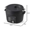 Iris Ohyama Electric Pressure Cooker, 7-in-1 Function, Includes 80 Recipe Book, Time-Saving, Easy Cooking, 4.0L, Black, KPC-MA4-B