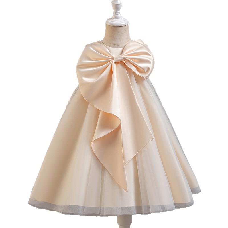 White Princess Dress for Girls - Birthday, Party, Piano Performance, Costume