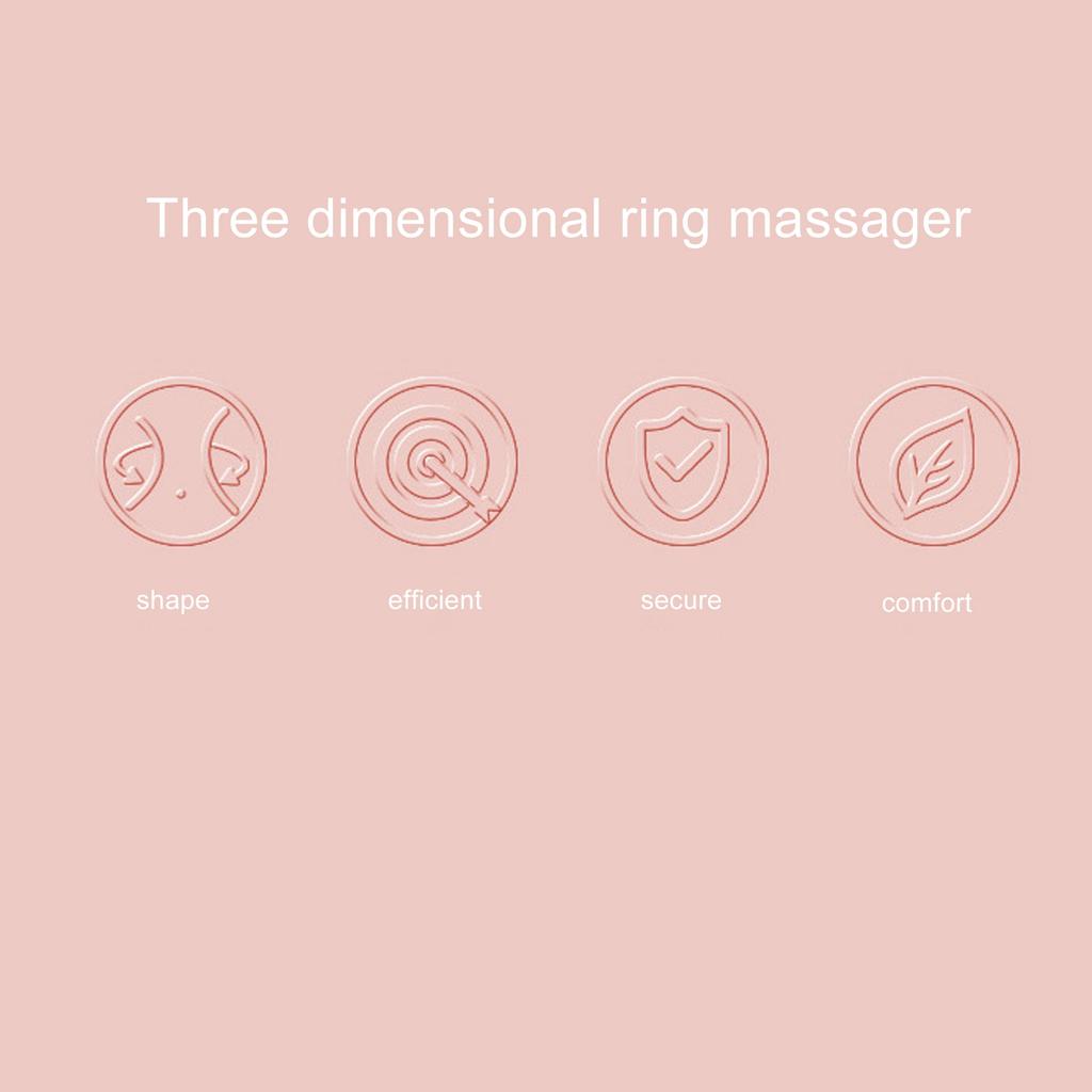 Thigh Clamp Massage Roller Multifunctional Circular Leg Clamp Massager Handheld Roller for Women