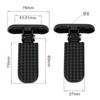 2 Pieces Bike Rear Pedals Nonslip Aluminum Alloy Folding Easy Installation Universal Electric Bike Foot Pegs Accessories