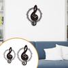 Music Note Wall Clock Hanging Home Decor. Decoration. Acrylic Ornament for Bathroom,