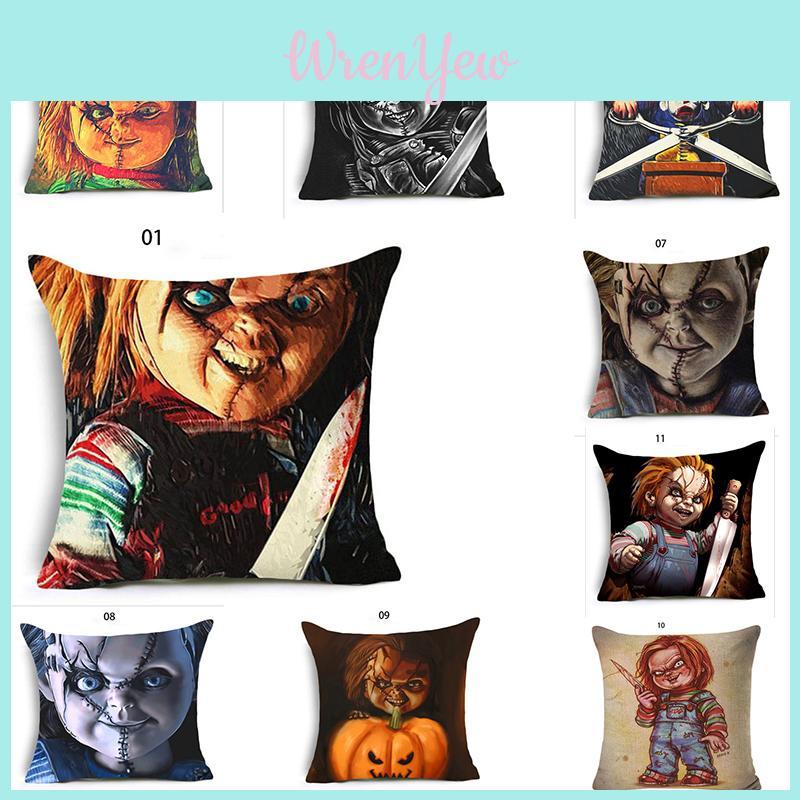 Spooky Halloween Horror Ghost Baby Pumpkin Pillowcase For Cushy Sofa Ambiance