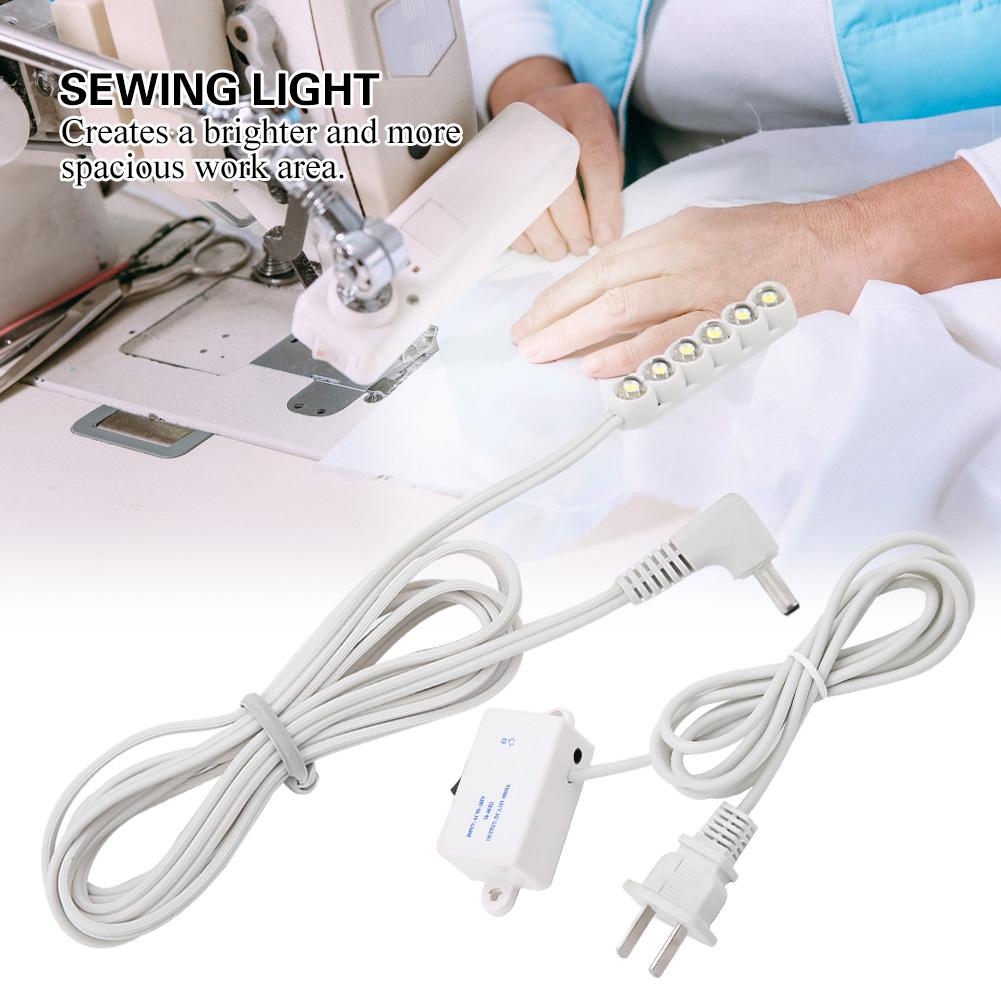 0.3W 6-LED Sewing Machine Accessory LED Working Light Magnetic Base Table Lamp