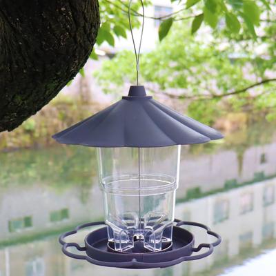 Garden Gazebo Hanging Wild Bird Feeder Outdoor Container With Hang Rope Pet Bird Feeding House Type Bird Feeder