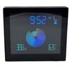 5in Wall Shower Clock Digital Timer Alarm Temperature Humidity Display Waterproof for Home Bathroom