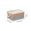 (Foldable for shipping) Simple lidless foldable storage basket, cotton and linen storage box, canvas clothes organizer,