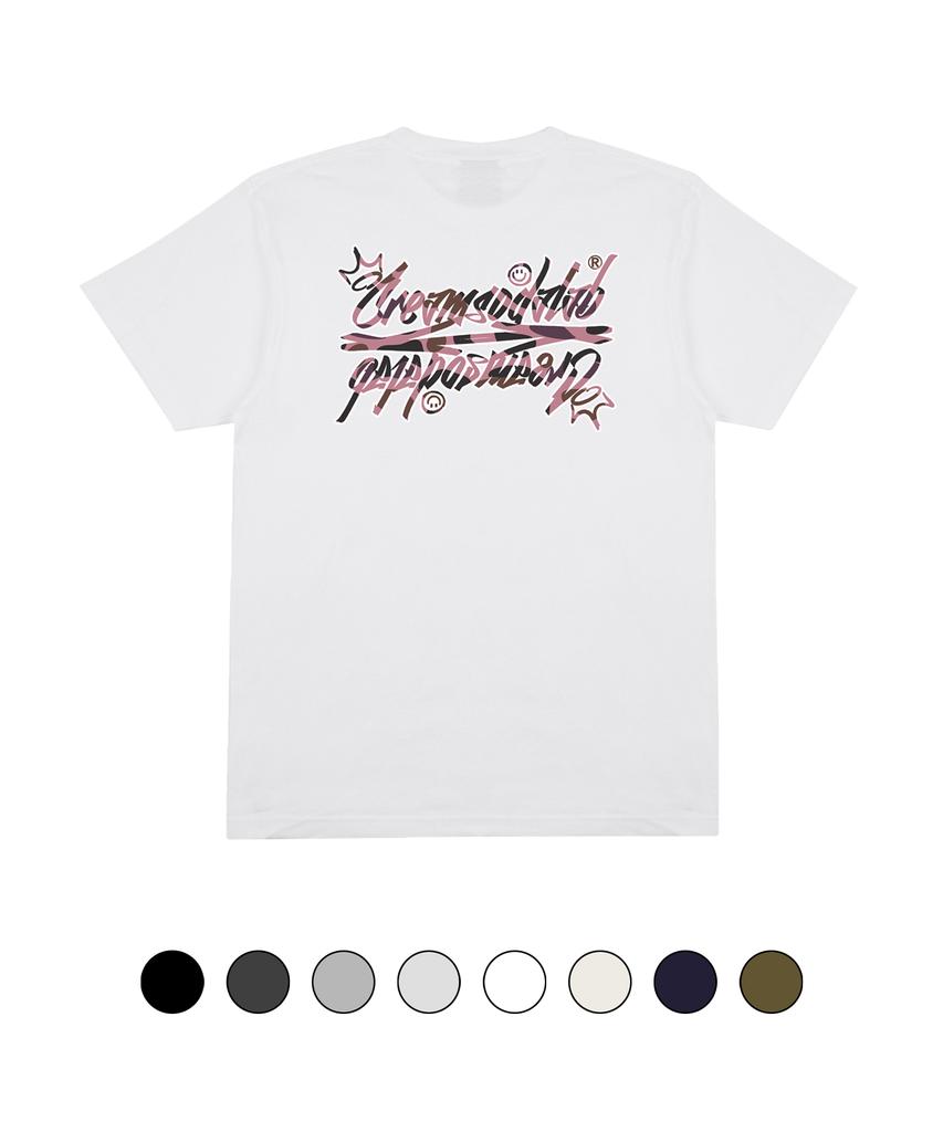 CREAM SODA LAB Camo Logo Short Sleeve T-Shirt (Type B)