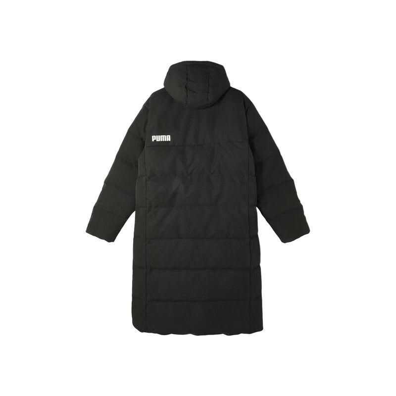 Puma Long Oversized Down Coat Outdoor Windproof Warm Loose Hooded Long Down Jacket Men Coats Black 686185-01