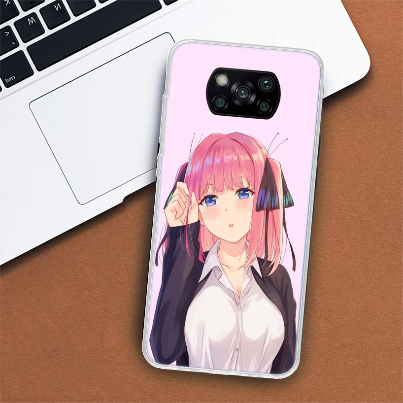 Nino Nakano Anime Phone Case For Xiaomi Poco F7 Ultra X7 X6 Pro X5 Redmi 15 15C 13 13C 12 12C 10 10A 10C 9 9A 9C 9T Shell Poco X