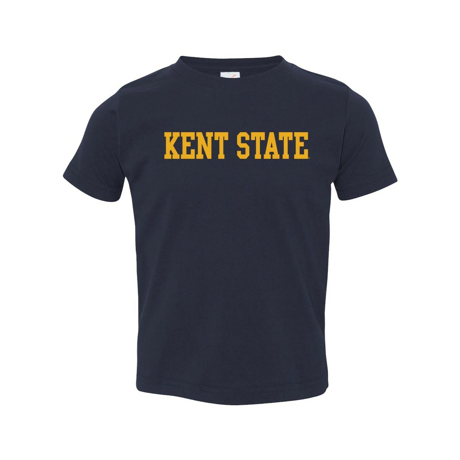 Kent State Golden Flashes Basic Block University Collegiate Toddler T-Shirt Navy S