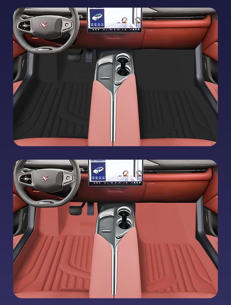 Eco-Friendly Waterproof & Dustproof Floor Mats for ARCFOX T5 - Double-Layer Car Interior Accessories