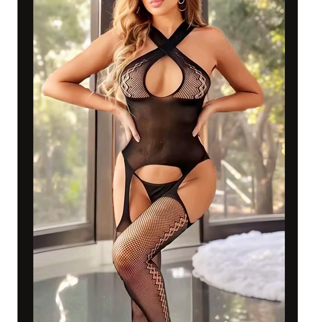 Sexy Sleepwear Lingerie Babydoll Bodysuit Mesh Floral Temptation Intimate Catsuit Bodysuits Valentine Dress Body Stocking