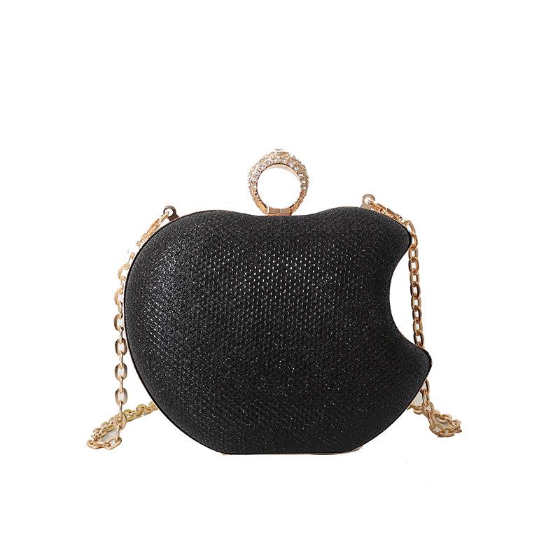 Bags Personalized Apple Small Bag 2025 New European and American Fashion Bright Diamond Foreign Style One Shoulder Women's Crossbody Dinner Bag