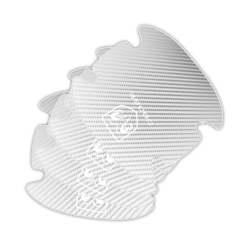 4 db/szett Autó Ajtókilincs Karcolásgátló Matrica Karbonszálas Dodge Journey Caliber Challenger Charger Ram 1500 Stratus Dart Dakota Durango