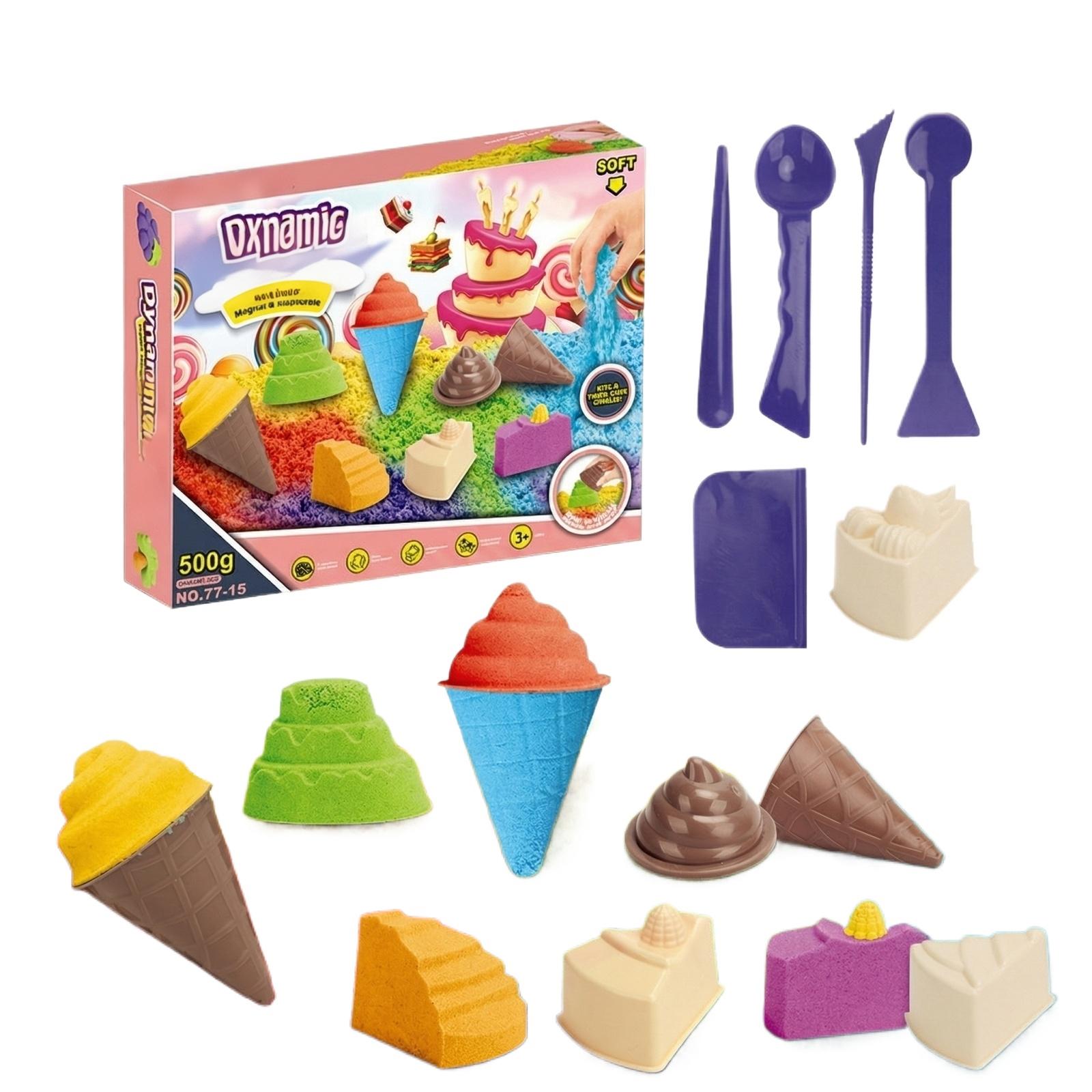 

Kinetic Sand Playset with Fruit and Ice Cream Molds Includes Molding Tools and Sand for Sensory and Creative Play for Kids One Size