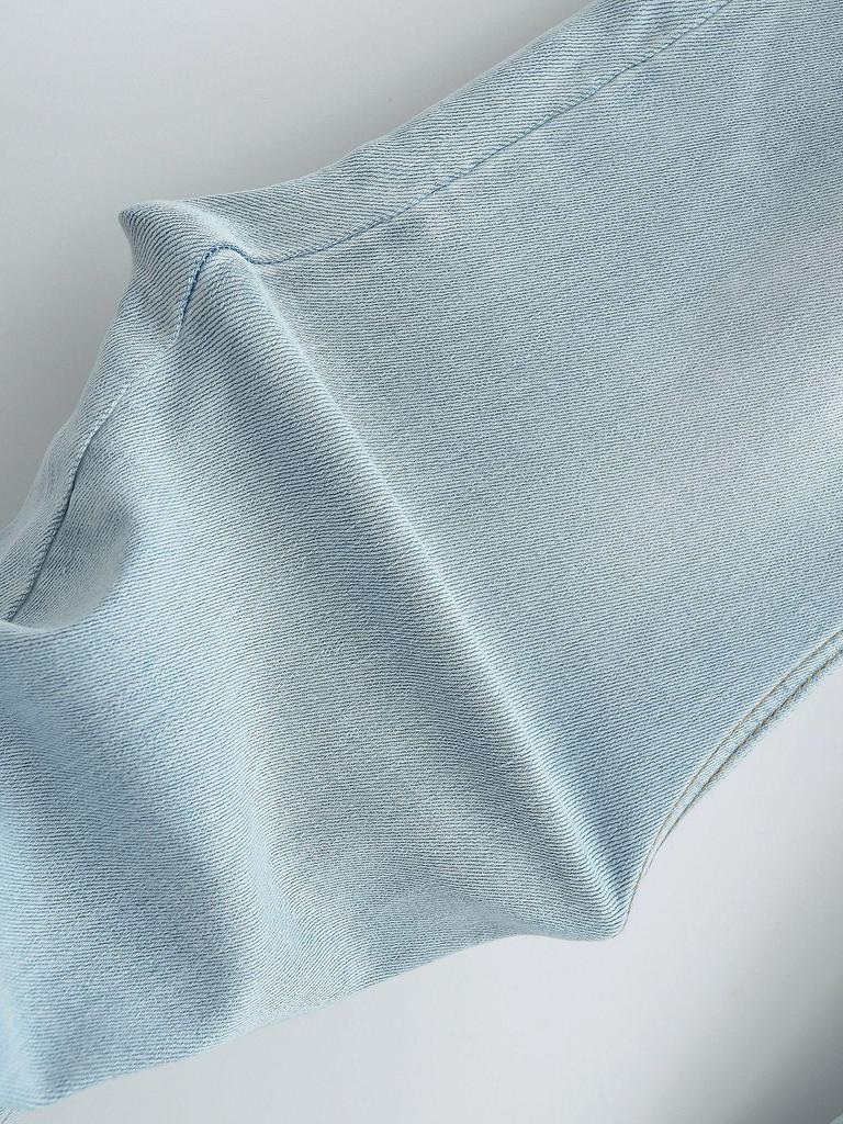 Damen 2024 High Waist Stretch Jeans mit Hüftpads - Doppelt geknöpftes Schlaghosen-Design