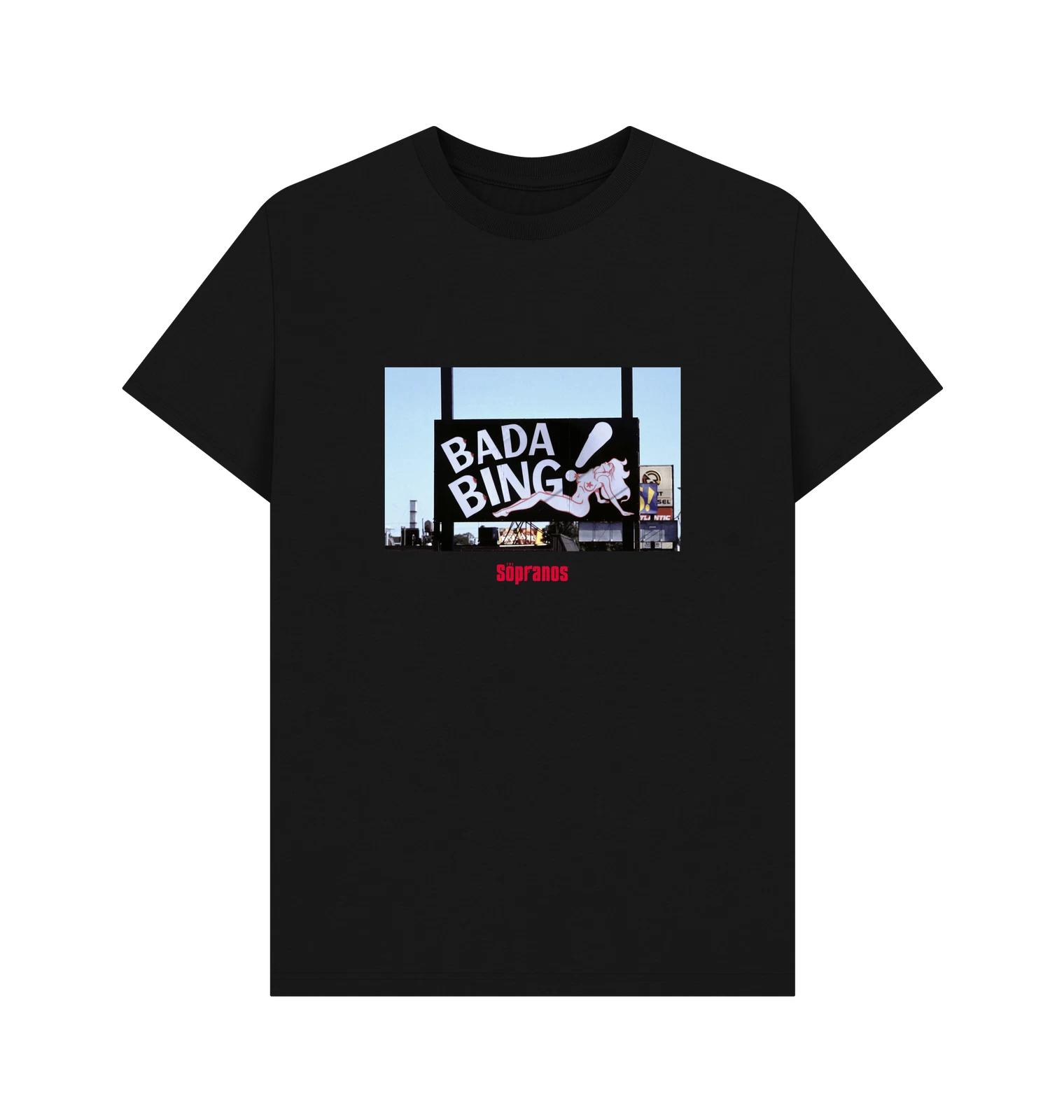 PREMIUM OFFICIAL The Sopranos The Sopranos Bada Bing Club Black T-Shirt S