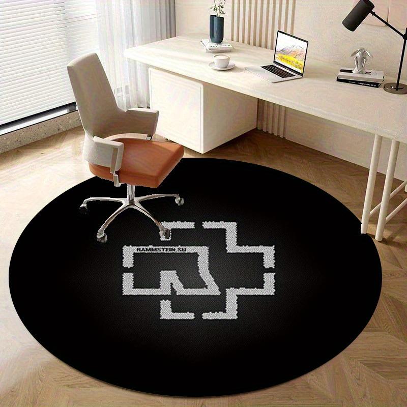 1pc Home Circular Rug Office Round Carpet Outdoor Gift Decorative Mat Non-Slip Floor Covering Modern Design RC2795
