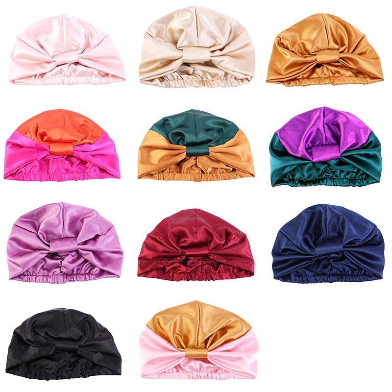 Price Double Layer Cute Style Silk Ladies Hair Turban Custom Bonnets Silk logo 100% Mulberry Silk Bonnet