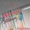 2pcs   2D FLAT PRINTING Curtains (Without Rod) BirthdayBunnies Fashionable Modern Curtains Fabric Curtains Holiday Use for