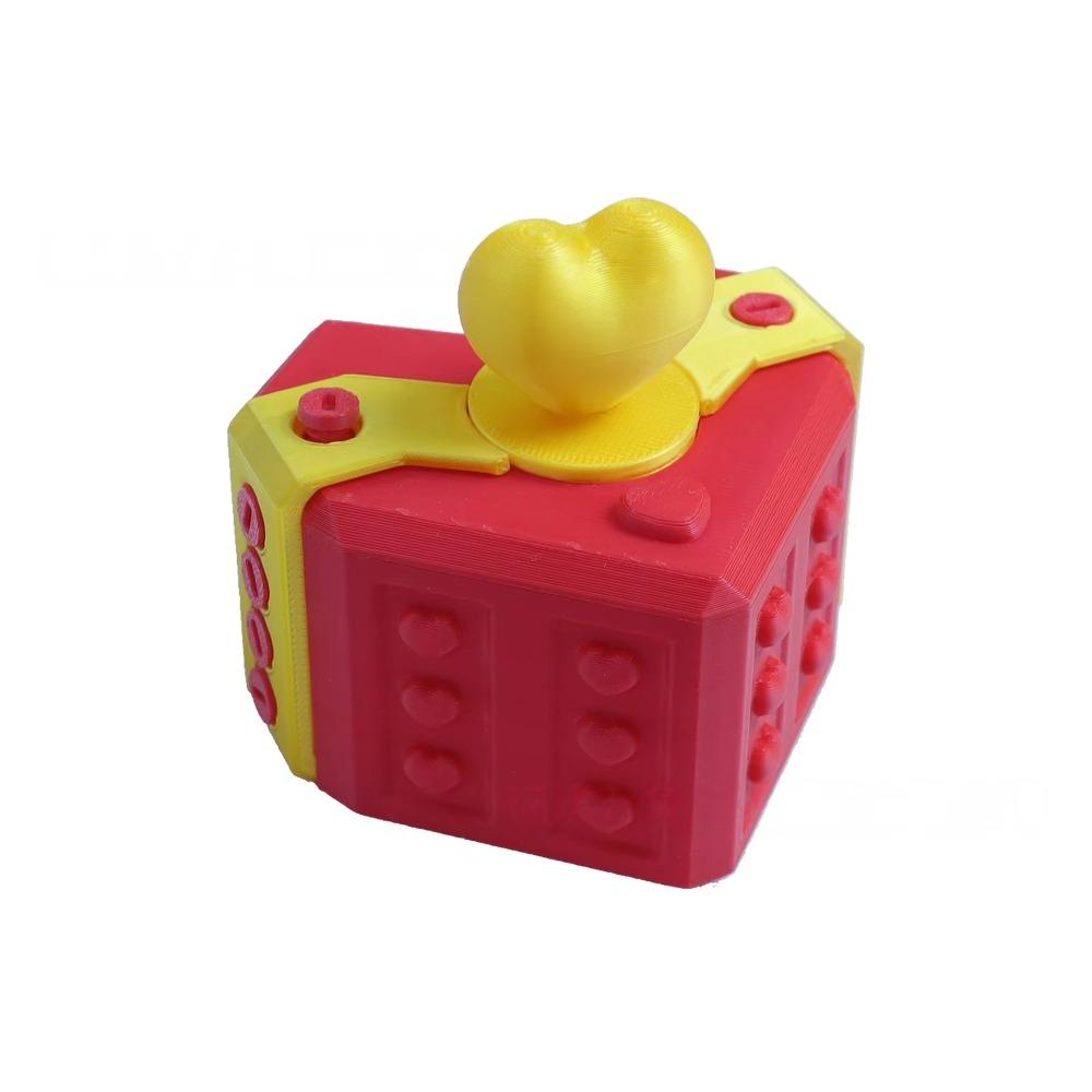 3D Printed Prank Screw Box Plastic Heart Design Box Creative Festive Gift Box Holiday Birthday