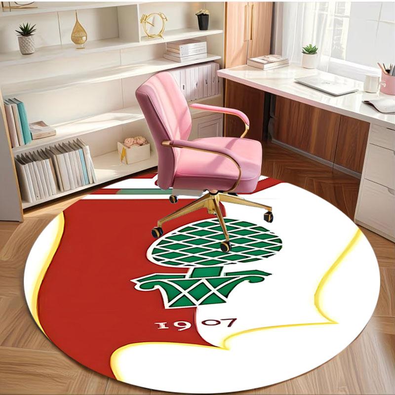 FC Augsburg Print Round Rug, Washable Floor Carpet, For Entryway Dorm Laundry Room Office Study, Home Decor Birthday Christmas Gift