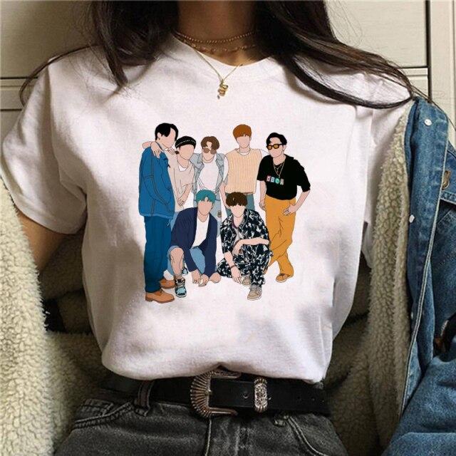Street Casual Cute Kawaii Tee Top 
