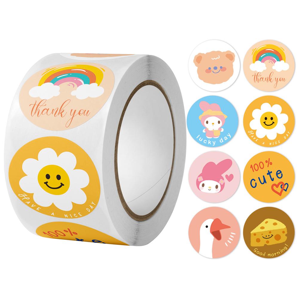 High-Standard 500Pcs/Roll High-Standard Reward Premium-Quality Stickers Top-Grade For Youngsters Top-Grade Children Superior-Grade Kindergarten