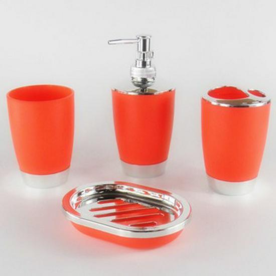 Elegant Euro-American Bathroom Set: 6-Piece Toiletries & Electroplated Lotion Bottle
