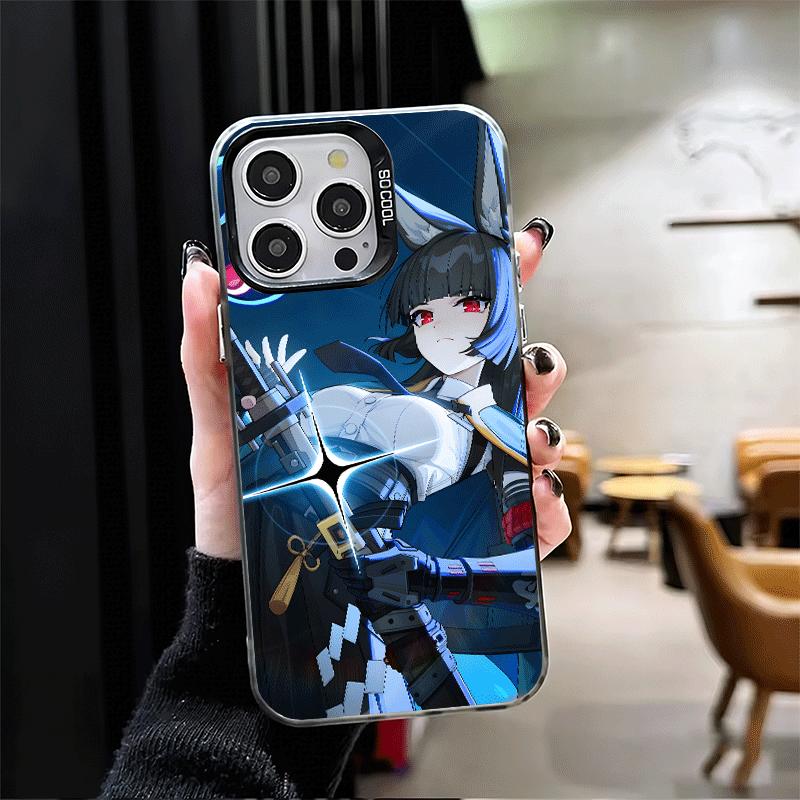 Zenless Zone Zero Hoshimi Miyabi Weiche Handyhülle für iPhone 15 16 17 Pro Max 17Air 16E 14 Plus 13 12 Mini Stoßfeste Rückabdeckung