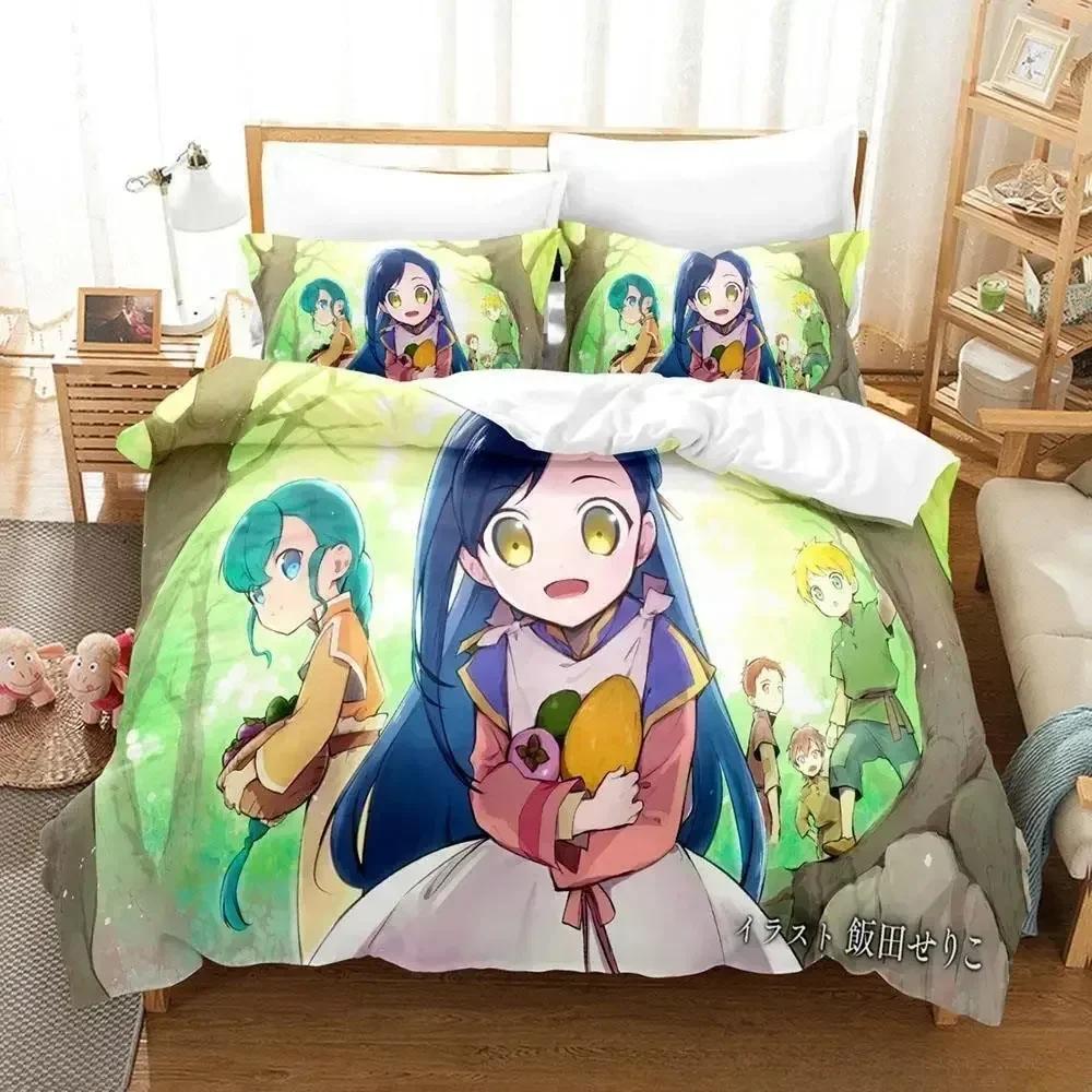 

New Ascendance of a Bookworm Bedding Set Cartoon three-piece set Adult Kid Bedroom Duvet cover Sets 3d Print Kawaii Girls 70x133cm 2pcs