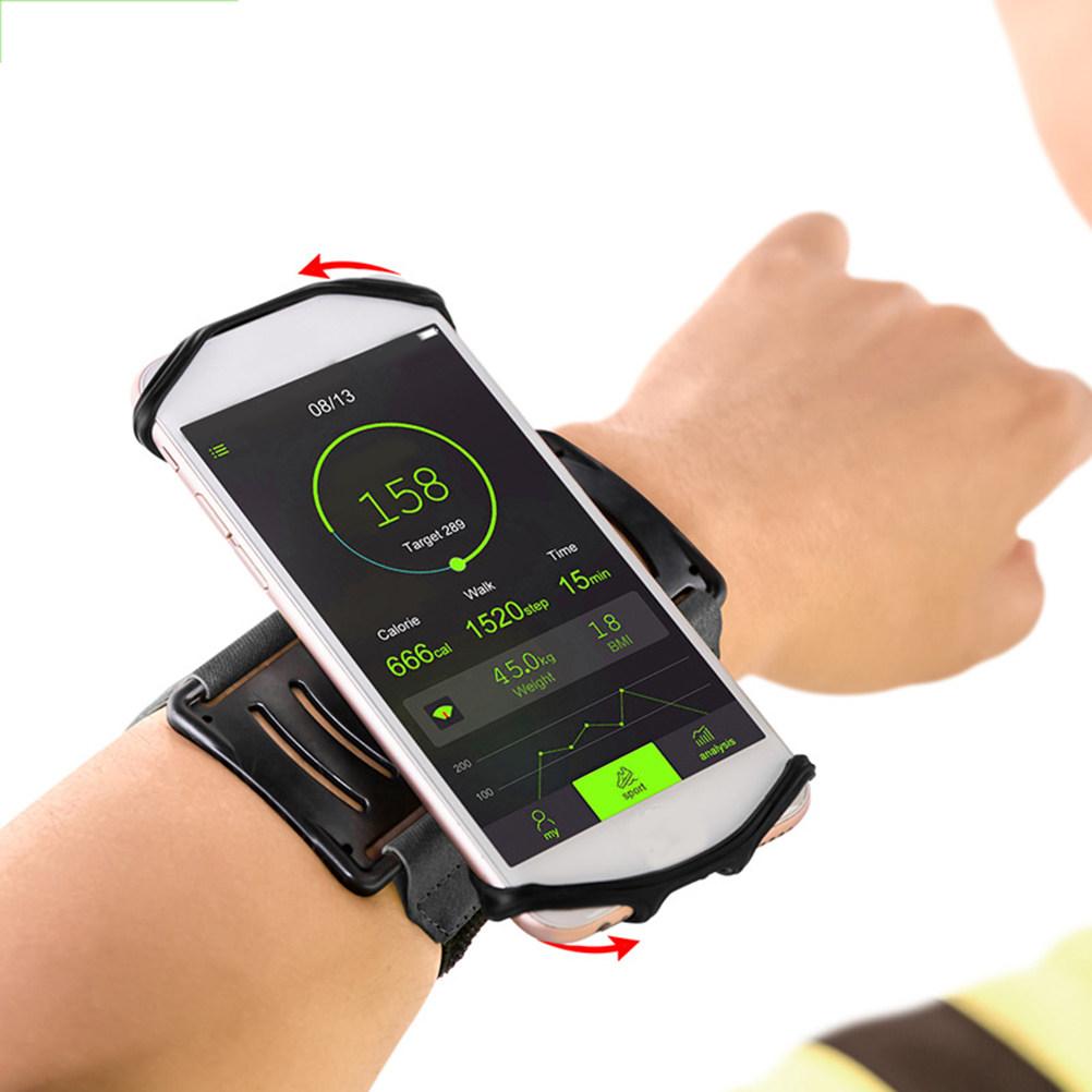 Rotatable Phone Holder Wristband Premium Stretchy Comfortable Forearm Armband for Jogging Running Walking Cycling Climbing 6