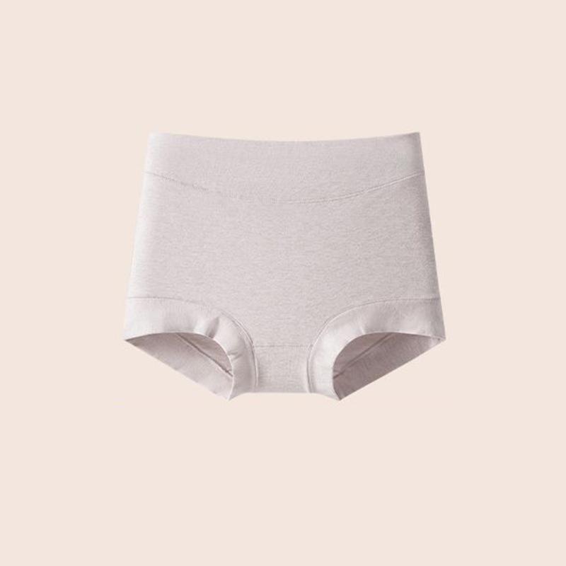 

Big Size Ladies Spring and Autumn Color Cotton 7A Antibacterial Abdominal Lift Hip Flat Angle High Waist Underwear XXL фіолетовий/сірий колір