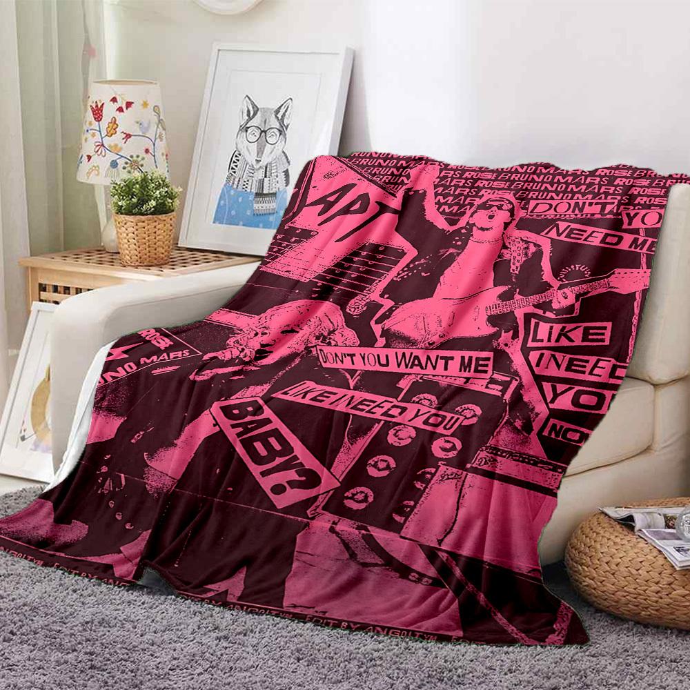 1 ks růže, APT deka, přehoz na pohovku, postel, cestování, kempování, obývací pokoj,
