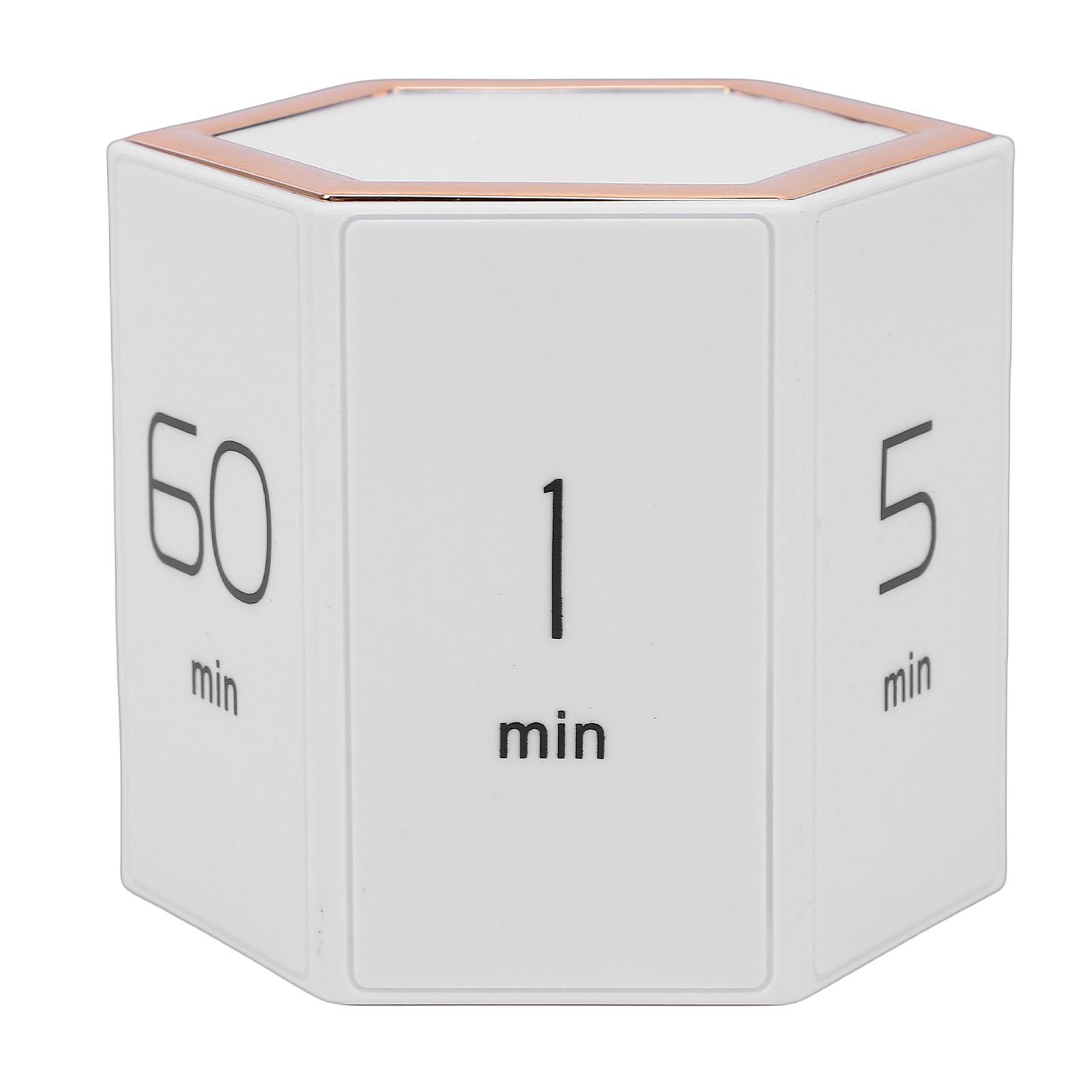 Tomtop Jms White Pomodoro Timer Cube Hexagon Productivity Timer 1 5 10 25 30 60Min Custom Countdown For Task Work Study