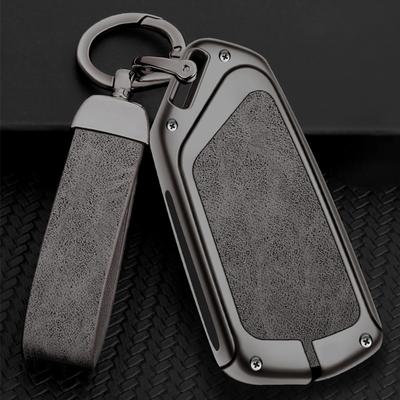 Capa de couro para chave de carro em liga de zinco para VW Golf 8 Mk8 2020, Skoda Octavia 4 8 A8 MK4 VAG Group 2021, acessórios para carro