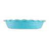Ceramic Deep Pie Dish Fluted Edge Oven Safe Stoneware Non-Stick Bakeware Elegant Home Baking Gift Durable Kitchen Essential