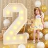 0-9 Numbers Giant Birthday Figure 91cm Birthday Balloon Frame  Anniversary Decor