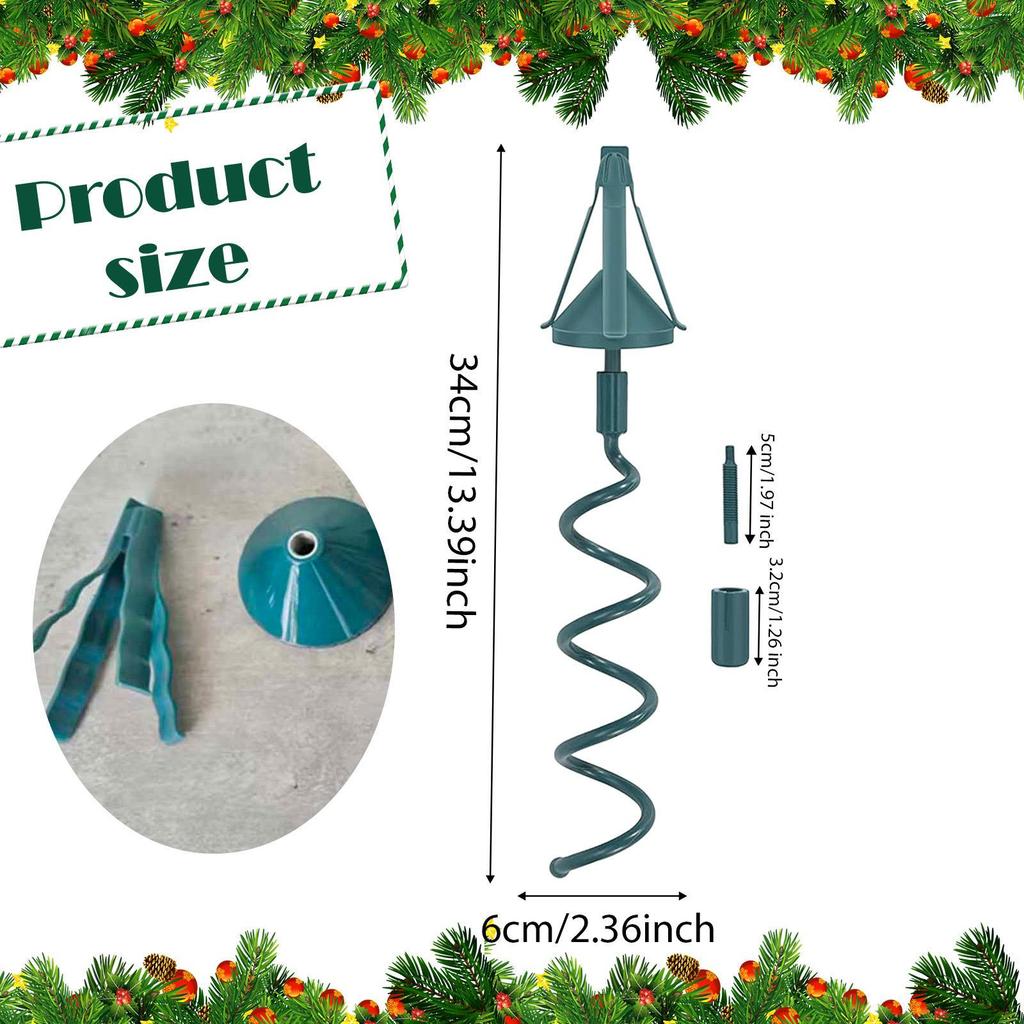 Uchwyt na czub choinki, Podpora, Łatwa instalacja, Stabilizowanie ozdób na czubku drzewka z