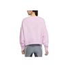 Nike Floral Logo Relaxed Crew Neck Sweatshirt Women Tops Pink DJ4136-621