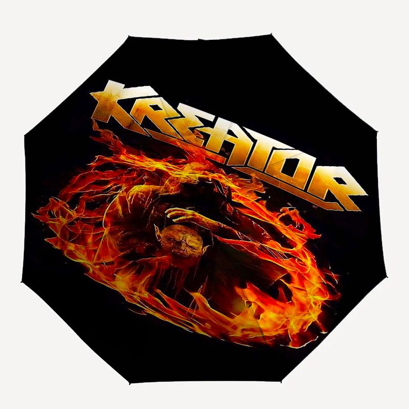 

1pc Kreator Fire Automatic Open/Close Umbrella with 8-Rib Windproof Canopy10177