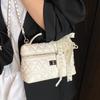 Korean sweet small fragrant style dopamine diamond chain handbag foreign style versatile fashion messenger small square bag women