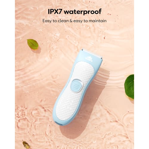 Quiet Baby Hair Clipper Trimmer for Toddlers, Children, and Autism - Waterproof, Rechargeable Cordless Hair Clipper with Ceramic Blades and Haircut Ki