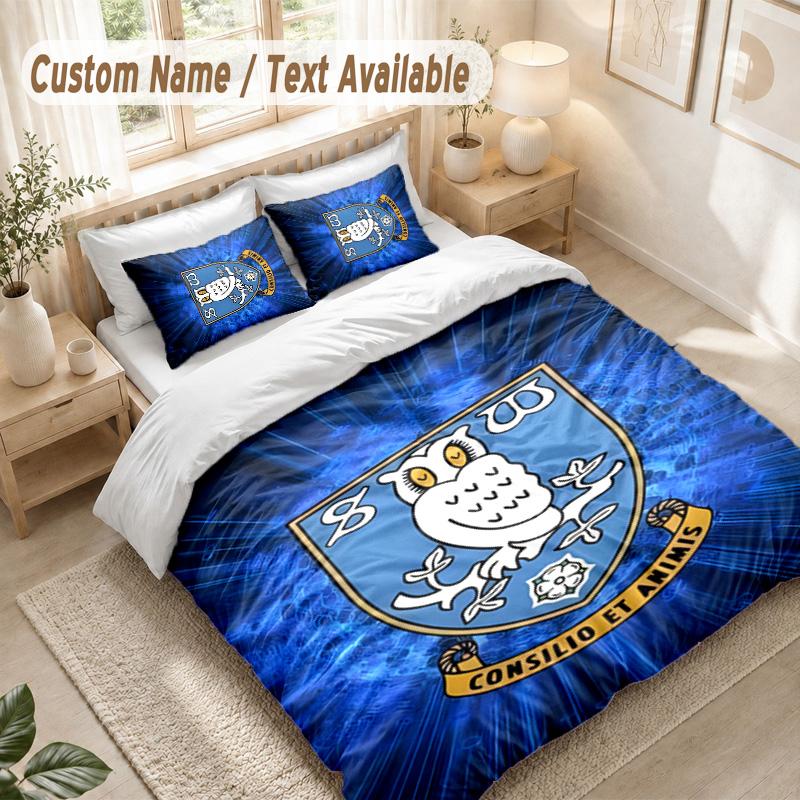 Sheffield Wednesday Bedding Set, 1 Duvet Cover & 2 Pillowcases Soft Comfortable Bedroom Home Textile Decor