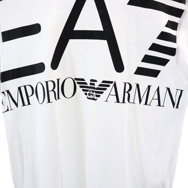 Emporio Armani Tričko s krátkym rukávom s potlačou loga S Biela farba Pánske Použité