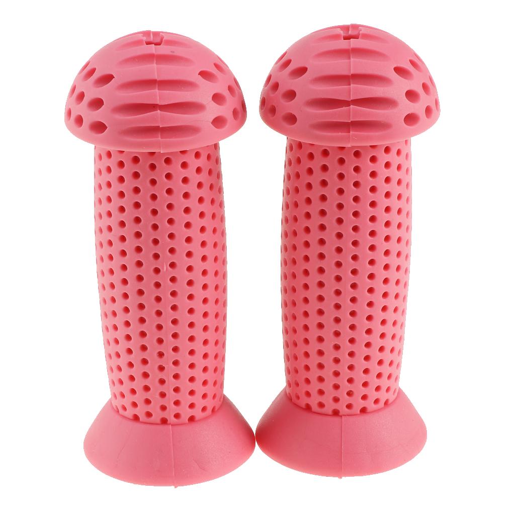 1 Pair Handlebar Grips Children Bike Tricycle Scooter Anti Slip Rubber Hand Grips Comfortable & Durable