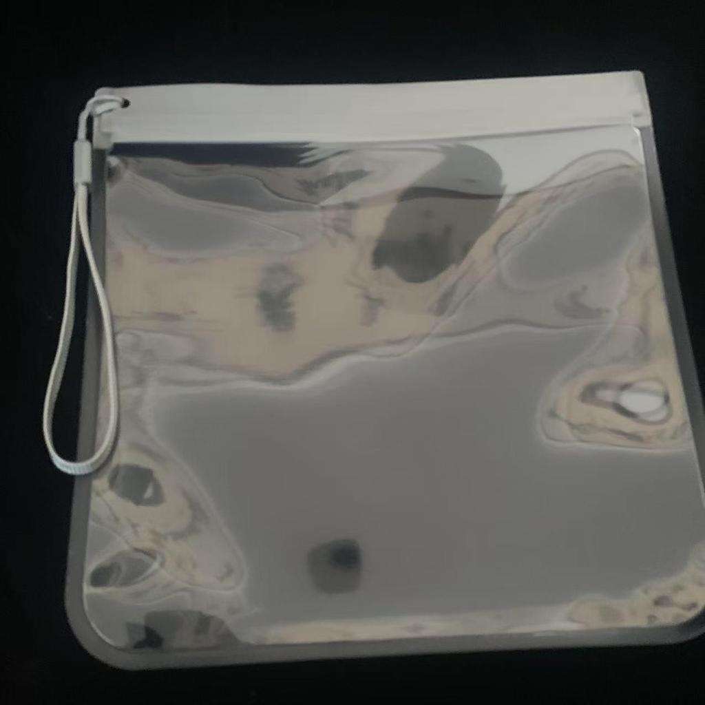 Portable Waterproof EVA Travel Makeup Bag with Transparent Design and Lanyard for Easy Storage